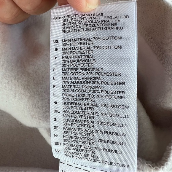 Adidas Originals 3 Stripe Logo Crop Sweatshirt Women’s XS Ice Purple NWT FLAW - Picture 11 of 12